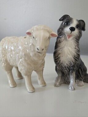 Border Collie & Sheep Salt & Pepper Shaker